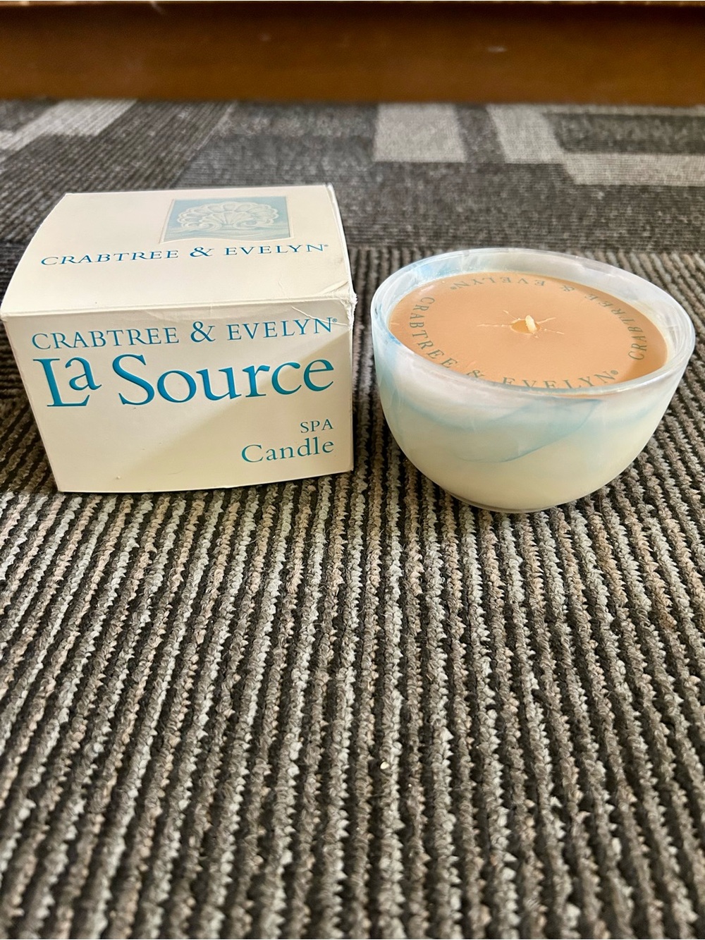 CRABTREE & EVELYN Vntg Large La Source Fragrance Spa Candle VERY RARE NIB UNUSED